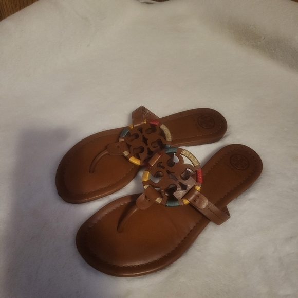 Tory Burch Miller Sandal size 8In great condition...do show signs of wear...no - Picture 2 of 6